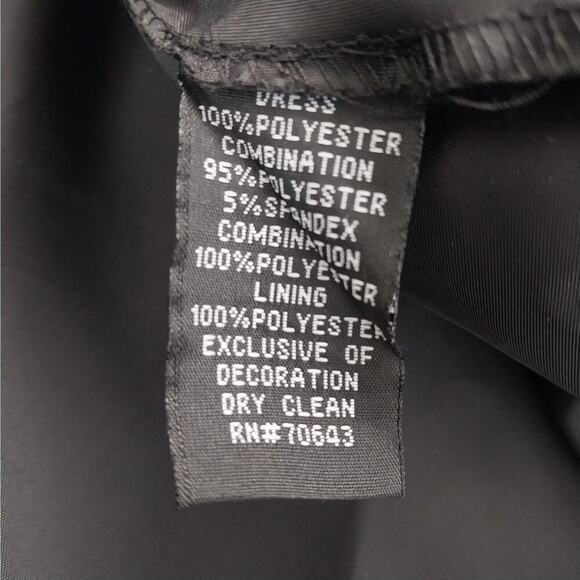 NWT! JESSICA HOWARD! LUXE BLACK LACE BODICE, FULL SKIRT MAXI DRESS! SZ 10 - Picture 8 of 9